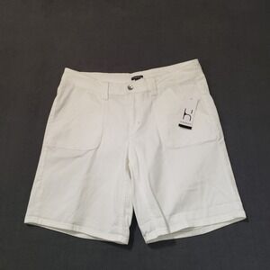 Hannah Shorts Womens Size 12 Mid Rise White NWT